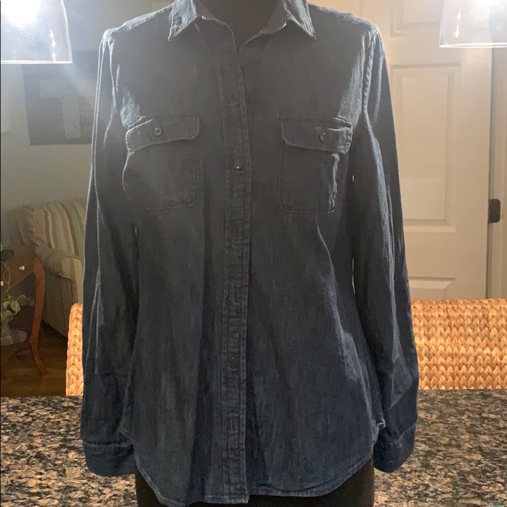 🤩 5/$25 Loft Denim shirt - Picture 1 of 11